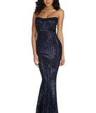The Freya Formal Strapless Sequin Dress is a gorgeous pick as your 2023 prom dress or formal gown for wedding guest, spring bridesmaid, or army ball attire!