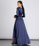 Cynthia Satin Slit Formal Dress creates the perfect summer wedding guest dress or cocktail party dresss with stylish details in the latest trends for 2023!
