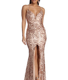 The Charice Flared Geometric Sequin Dress is a gorgeous pick as your 2023 prom dress or formal gown for wedding guest, spring bridesmaid, or army ball attire!