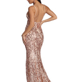 The Charice Flared Geometric Sequin Dress is a gorgeous pick as your 2023 prom dress or formal gown for wedding guest, spring bridesmaid, or army ball attire!