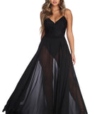 The Amelie Formal Chiffon And Lace Dress is a gorgeous pick as your 2023 prom dress or formal gown for wedding guest, spring bridesmaid, or army ball attire!