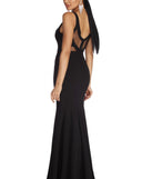The Bella Formal Sleeveless Trumpet Dress is a gorgeous pick as your 2023 prom dress or formal gown for wedding guest, spring bridesmaid, or army ball attire!