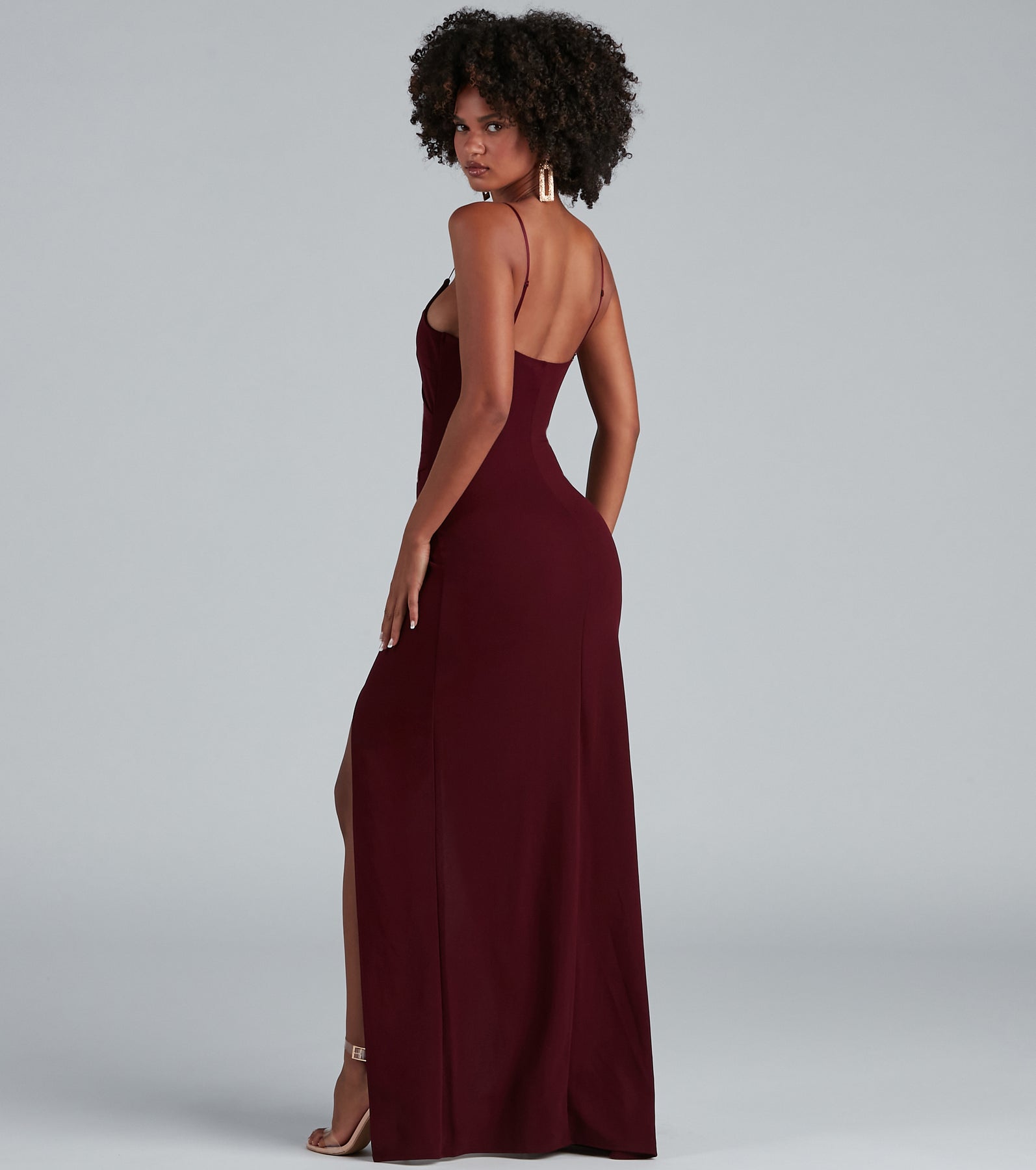 Sasha Formal High Slit Wrap Dress & Windsor