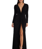 The Cameron Formal Twist Knot Dress is a gorgeous pick as your 2023 prom dress or formal gown for wedding guest, spring bridesmaid, or army ball attire!