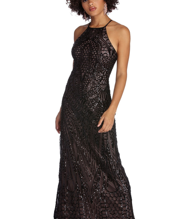 The Geneva High Class Sequin Dress is a gorgeous pick as your 2023 prom dress or formal gown for wedding guest, spring bridesmaid, or army ball attire!