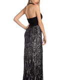 Whitney Formal Sequin Halter Dress is a stunning choice for a bridesmaid dress or maid of honor dress, and to feel beautiful at Prom 2023, spring weddings, formals, & military balls!
