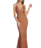 The Arianna Formal Scalloped Lace Glitter Dress is a gorgeous pick as your 2023 prom dress or formal gown for wedding guest, spring bridesmaid, or army ball attire!