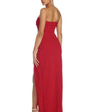 The Kendall Formal Sweetheart Crepe Dress is a gorgeous pick as your 2023 prom dress or formal gown for wedding guest, spring bridesmaid, or army ball attire!