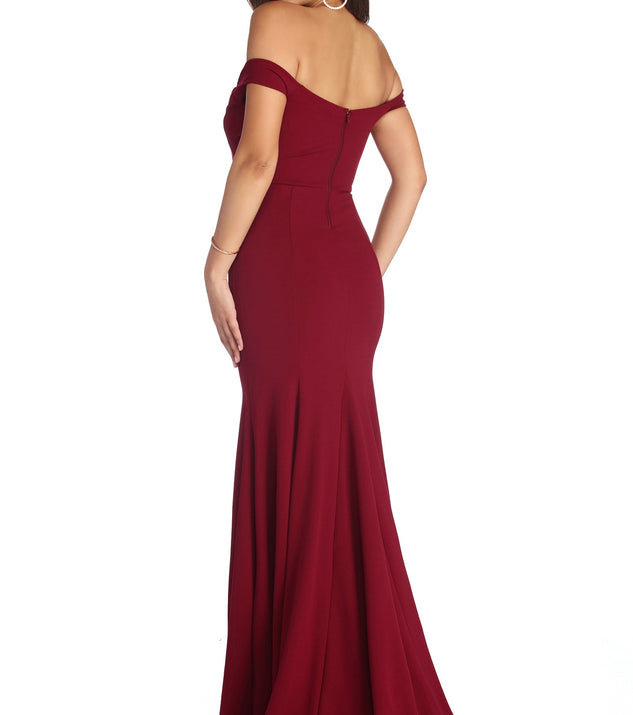 The Briar Formal Off The Shoulder Dress is a gorgeous pick as your 2023 prom dress or formal gown for wedding guest, spring bridesmaid, or army ball attire!