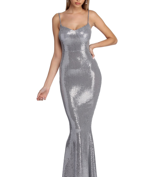 The Jenna Formal Sequin Dress is a gorgeous pick as your 2023 prom dress or formal gown for wedding guest, spring bridesmaid, or army ball attire!
