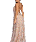 Marissa Formal Plunging Sequin Dress is a stunning choice for a bridesmaid dress or maid of honor dress, and to feel beautiful at Prom 2023, spring weddings, formals, & military balls!