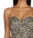The Angela Formal Embroidered Floral Dress is a gorgeous pick as your 2023 prom dress or formal gown for wedding guest, spring bridesmaid, or army ball attire!