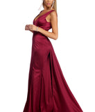 The Azariah Formal Satin Mermaid Dress is a gorgeous pick as your 2023 prom dress or formal gown for wedding guest, spring bridesmaid, or army ball attire!