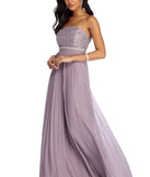 The Esmeralda Formal Pearl And Chiffon Dress is a gorgeous pick as your 2023 prom dress or formal gown for wedding guest, spring bridesmaid, or army ball attire!