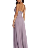 The Esmeralda Formal Pearl And Chiffon Dress is a gorgeous pick as your 2023 prom dress or formal gown for wedding guest, spring bridesmaid, or army ball attire!