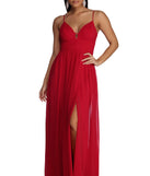 The Gabriella Formal High Slit Dress is a gorgeous pick as your 2023 prom dress or formal gown for wedding guest, spring bridesmaid, or army ball attire!
