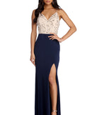 The Giana Formal High Slit Beaded Dress is a gorgeous pick as your 2023 prom dress or formal gown for wedding guest, spring bridesmaid, or army ball attire!