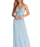 Lucinda Formal Knot Sequin Dress is a stunning choice for a bridesmaid dress or maid of honor dress, and to feel beautiful at Prom 2023, spring weddings, formals, & military balls!