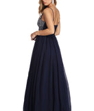 The Jewel Formal Beaded Chiffon Dress is a gorgeous pick as your 2023 prom dress or formal gown for wedding guest, spring bridesmaid, or army ball attire!