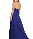 The Kayla Formal High Slit Taffeta Dress is a gorgeous pick as your 2023 prom dress or formal gown for wedding guest, spring bridesmaid, or army ball attire!