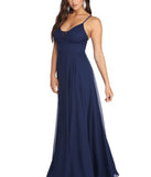 Mya Formal Sleeveless Chiffon Dress is a stunning choice for a bridesmaid dress or maid of honor dress, and to feel beautiful at Prom 2023, spring weddings, formals, & military balls!