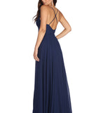 Mya Formal Sleeveless Chiffon Dress is a stunning choice for a bridesmaid dress or maid of honor dress, and to feel beautiful at Prom 2023, spring weddings, formals, & military balls!