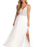 Lilah Formal High Slit Chiffon Dress is a stunning choice for a bridesmaid dress or maid of honor dress, and to feel beautiful at Prom 2023, spring weddings, formals, & military balls!
