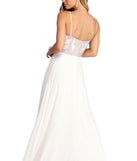 Lilah Formal High Slit Chiffon Dress is a stunning choice for a bridesmaid dress or maid of honor dress, and to feel beautiful at Prom 2023, spring weddings, formals, & military balls!