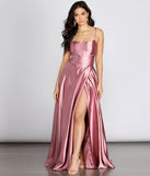 Anne Formal Lattice Satin Dress creates the perfect summer wedding guest dress or cocktail party dresss with stylish details in the latest trends for 2023!