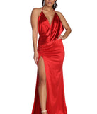 The Amelia Ruched Satin Dress is a gorgeous pick as your 2023 prom dress or formal gown for wedding guest, spring bridesmaid, or army ball attire!