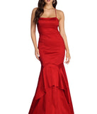 The Leah Formal Taffeta Mermaid Dress is a gorgeous pick as your 2023 prom dress or formal gown for wedding guest, spring bridesmaid, or army ball attire!