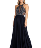 The Esther Formal Embellished Gemstone Dress is a gorgeous pick as your 2023 prom dress or formal gown for wedding guest, spring bridesmaid, or army ball attire!