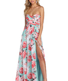 Rosalie Formal Floral Chiffon Dress creates the perfect summer wedding guest dress or cocktail party dresss with stylish details in the latest trends for 2023!
