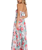 Rosalie Formal Floral Chiffon Dress creates the perfect summer wedding guest dress or cocktail party dresss with stylish details in the latest trends for 2023!