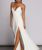 Melany Formal High Slit Dress is a stunning choice for a bridesmaid dress or maid of honor dress, and to feel beautiful at Prom 2023, spring weddings, formals, & military balls!