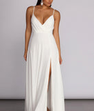 Melany Formal High Slit Dress is a stunning choice for a bridesmaid dress or maid of honor dress, and to feel beautiful at Prom 2023, spring weddings, formals, & military balls!