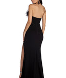 Briella Formal High Slit Boa Dress creates the perfect summer wedding guest dress or cocktail party dresss with stylish details in the latest trends for 2023!
