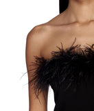 Briella Formal High Slit Boa Dress creates the perfect summer wedding guest dress or cocktail party dresss with stylish details in the latest trends for 2023!