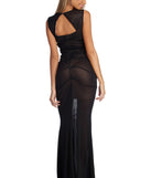 The Kassandra Formal Ruched Mesh Dress is a gorgeous pick as your 2023 prom dress or formal gown for wedding guest, spring bridesmaid, or army ball attire!