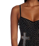 Nadine Formal Heat Stone Cross Dress is a stunning choice for a bridesmaid dress or maid of honor dress, and to feel beautiful at Prom 2023, spring weddings, formals, & military balls!