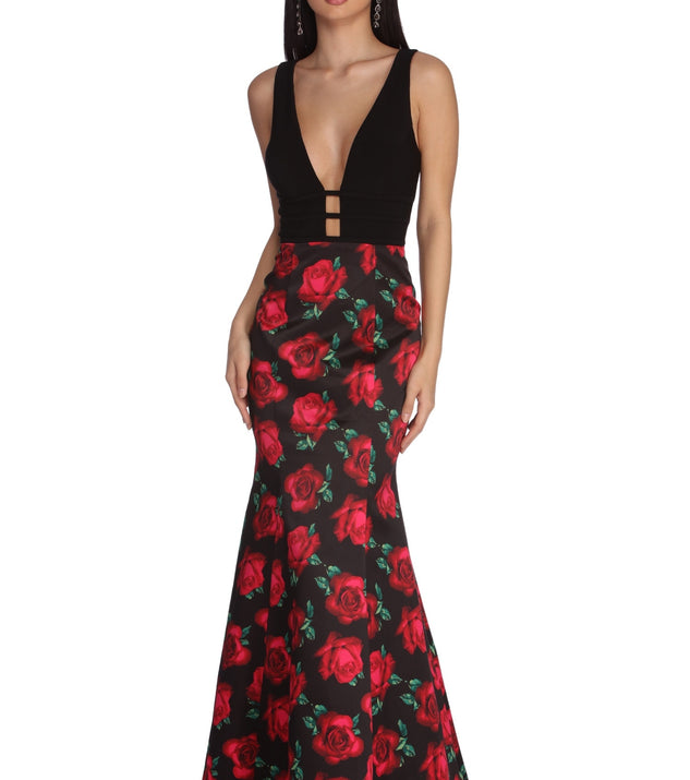 The Angelica Formal Rose Mermaid Dress is a gorgeous pick as your 2023 prom dress or formal gown for wedding guest, spring bridesmaid, or army ball attire!