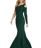 The Brooke Formal One Shoulder Mermaid Dress is a gorgeous pick as your 2023 prom dress or formal gown for wedding guest, spring bridesmaid, or army ball attire!