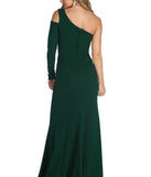 The Brooke Formal One Shoulder Mermaid Dress is a gorgeous pick as your 2023 prom dress or formal gown for wedding guest, spring bridesmaid, or army ball attire!