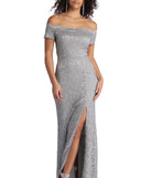 Lillian Formal High Slit Lace Dress is a stunning choice for a bridesmaid dress or maid of honor dress, and to feel beautiful at Prom 2023, spring weddings, formals, & military balls!