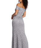 Lillian Formal High Slit Lace Dress is a stunning choice for a bridesmaid dress or maid of honor dress, and to feel beautiful at Prom 2023, spring weddings, formals, & military balls!
