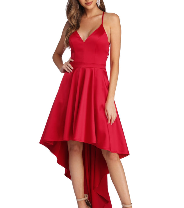 Tabatha High Low Crochet Dress is a stunning choice for a bridesmaid dress or maid of honor dress, and to feel beautiful at Prom 2023, spring weddings, formals, & military balls!