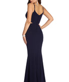 Liza Formal Rhinestone Mermaid Dress is a stunning choice for a bridesmaid dress or maid of honor dress, and to feel beautiful at Prom 2023, spring weddings, formals, & military balls!