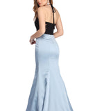 The Ashlynn Formal Halter Mermaid Dress is a gorgeous pick as your 2023 prom dress or formal gown for wedding guest, spring bridesmaid, or army ball attire!