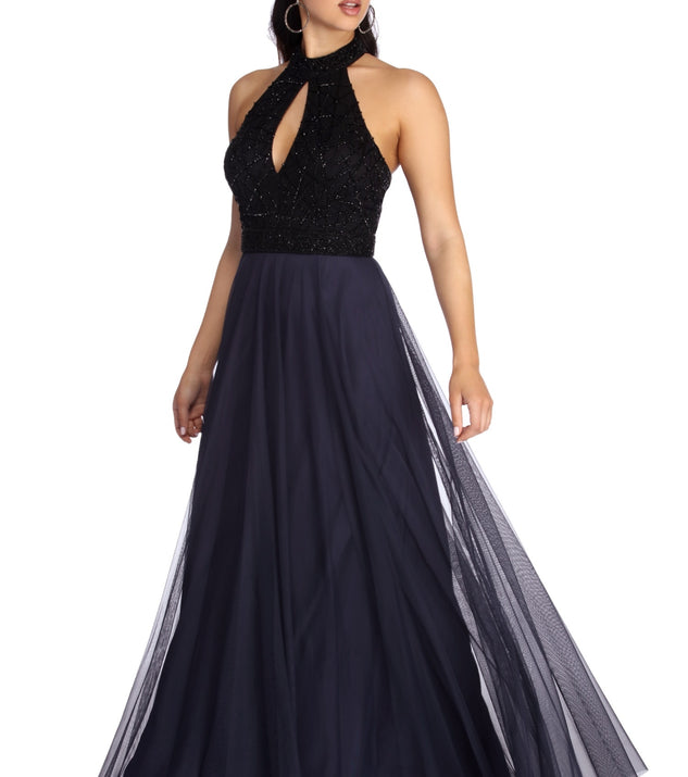 The Francesca Formal Beaded Chiffon Dress is a gorgeous pick as your 2023 prom dress or formal gown for wedding guest, spring bridesmaid, or army ball attire!