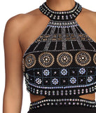 Zariyah Formal Heat Stone Cut Out Dress is a stunning choice for a bridesmaid dress or maid of honor dress, and to feel beautiful at Prom 2023, spring weddings, formals, & military balls!